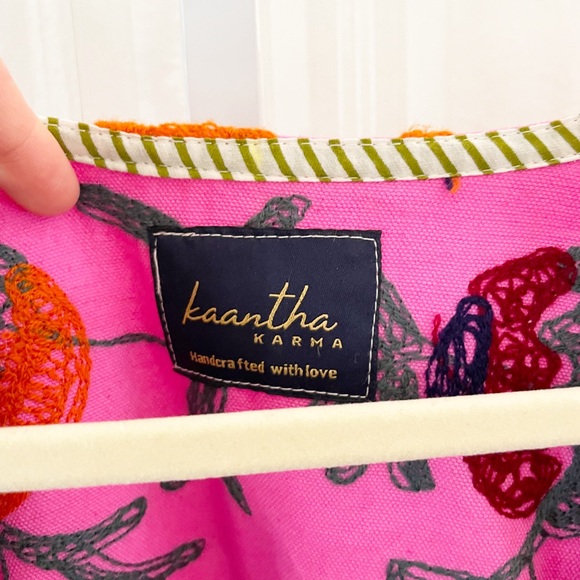 Kantha Suzani Embroidered Jacket Kantha Karma OS - Picture 3 of 4